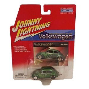 Johnny Lightning 1964 VW Beetle Diecast Vintage (Loose Hubcap) Factory Sealed